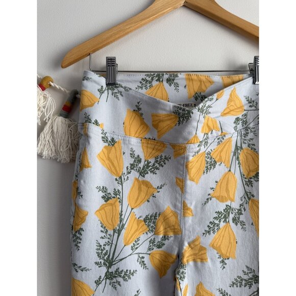 FP We The Free Venice Beach Flare Jeans Sky Combo Poppies Preppy Hippie Boho 29 - Picture 6 of 11